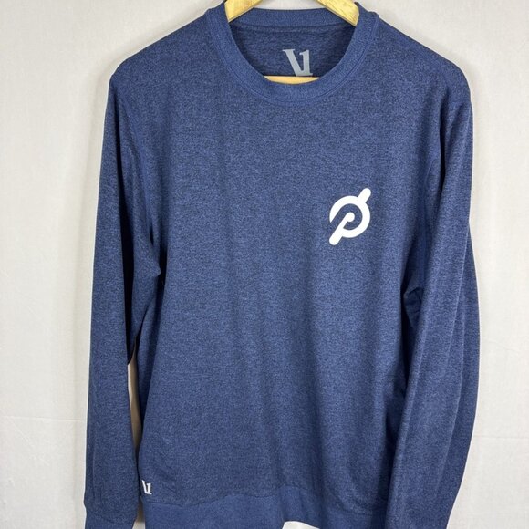 Vuori x Peloton Long Sleeve Performance Crew Blue Men’s Large - Picture 1 of 6